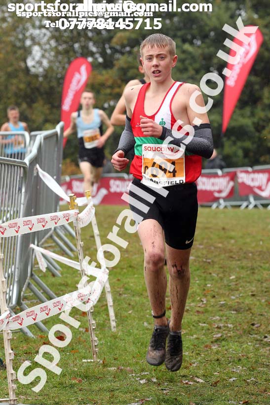 Mens under-17s, National Cross Country Relay Champs., Berry Hill Park, Mansfield.  Photo: David T. Hewitson/Sports for All Pics